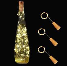 3PCS/LOT 2m 20 LED Copper Wire String Light with Bottle Stopper for Glass Craft Fairy Wedding Decoration guirlande lumineuse led 2024 - buy cheap