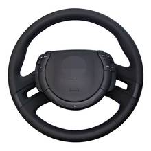 Car Steering Wheel Cover Hand-stitched Black Artificial Leather For Citroen C4 Picasso 2007-2013 2024 - buy cheap