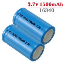 2 baterías recargables para CR123A, 16340, 1500mAh, 3,7 V, Li-ion, venta al por mayor 2024 - compra barato