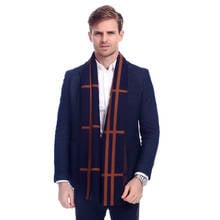 Luxury Brand Men Scarf Thicken Warm Winter Plaid Cashmere Scarves Shawls Male Bufandas Hombre Bandana Men Business Scarf 2024 - buy cheap