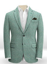 Verde houndstooth terno masculino único breasted casamento 2020 smoking do noivo formal dos homens blazer plus size 6xl apenas jaqueta masculina ternos 2024 - compre barato