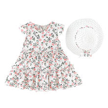 Elegant Flowers Printed Kids Dresses For Girl Summer Chiffon Toddler Girls Dress Casual Beach Princess Dress Children's Clothing 2024 - buy cheap