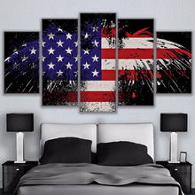 Pintura com diamantes 5 painéis de águia bandeira americana ponto de cruz a1103 2024 - compre barato