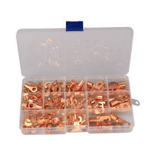 130Pcs Seal Battery Wire Connectors SC Bare Terminals lug Tinned Copper Tube Lug And OT Open Ring Copper Terminal Lugs 2024 - buy cheap