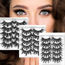 NEW 5 Pairs 100% Real Mink Eyelashes 3D Natural False Eyelashes Mink Lashes Soft Eyelash Extension Makeup Kit Cilios 2024 - buy cheap