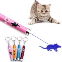 Juguete creativo y divertido para gato, bolígrafo de luz LED con dibujo de pata de ratón y pez, animación brillante, novedad de 2021, 1 unidad 2024 - compra barato