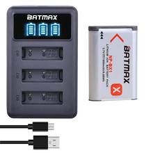 Batmax 1860mAh NP-BX1 NPBX1 Battery +LED 3Slots USB Charger for Sony DSC RX1 RX100 AS100V M3 M2 HX300 HX400 HX50 HX60 GWP88 AS15 2024 - buy cheap