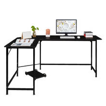 L-em forma de mesa do computador mesa de trabalho de madeira resistente mesa de escritório escritório escritório escritório escritório escritório de escrita funiture 2024 - compre barato