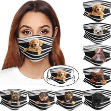 General Dogs Print Masks Can Be Placed Mondmasksr Mascarillas Halloween Cosplay Face Mask Scarf Mondkapjes Masque Маска На Рот 2024 - купить недорого