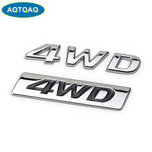 Emblema para guardabarros lateral de coche, calcomanías de Metal 3D 4WD para Hyundai IX25 IX35 Tucson, accesorios de decoración, 1 unidad 2024 - compra barato