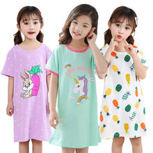 Baby Kids Girl Unicorn Sleepwear Princess Dress Pyjamas Nightwear Nightgown Mother Toddler Girls Nightdress Children Clothes 2024 - buy cheap