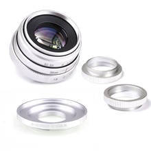 Mini lente CCTV de 35mm f/1,6 APS-C, anillo adaptador, 2 anillos Macro para cámara Canon EF-M, EOSM, Mirroless, M1/M3/M5 2024 - compra barato