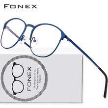 FONEX Alloy Glasses Frame Men Brand Designer Prescription Eyeglasses Full Optical Frames Eyewear 10012 2024 - buy cheap