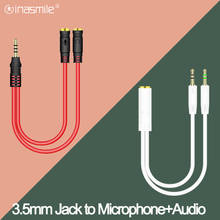 3.5mm jack splitter para o telefone computador portátil adaptador de áudio divisor adaptador fone de ouvido cabo extensão aux mic y divisor 2024 - compre barato