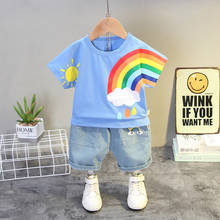 0-5 Years Summer Boy Clothing Set 2021 New Casual Fashion Active Cartoon T-shirt+ Pant Kid Children Baby Toddler Boy Clothing 2024 - buy cheap