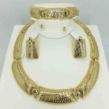 High quality Italian gold colored jewelry for women's African bead jewelry jewelry fashion necklace earrings bracelet jewelry 2024 - buy cheap