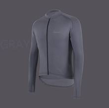 SPEXCEL Cool gray pro team race fit winter spring thermal fleece cycling jersey bicycle clothes long sleeve cycling jersey 2024 - buy cheap