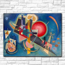 Blau Art Hand Painted by Wassily Kandinsky Canvas Painting For Living Room Home Decoration Oil Painting On Canvas Wall Painting 2024 - buy cheap