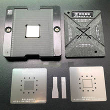 Оловянная позиционирующая пластина AMAOE 0,1 мм для iPhone A8, A9, A10, A11, A12, центральный процессор, верхняя, нижняя, BGA, реболлинговая, магнитная форма, основание 2024 - купить недорого