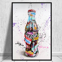 Pop Art Bottle of Cola Canvas Art Paintings Graffiti Art Poster Print Wall Art Picture for Living Room Cuadros Home Decoration 2024 - buy cheap