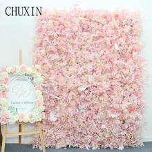 Ginkgo Biloba Artificial Rose Flower Wall Wedding Romantic Floral Arrangement Stage Background Wall Decor Window Display Props 2024 - buy cheap