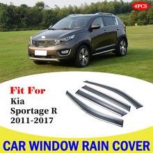 Visera para ventana de coche, deflectores de protección contra la lluvia, embellecedor de toldo Exterior, accesorios de estilo, piezas para Kia Sportage R 2011-2017 2024 - compra barato