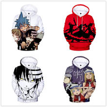 Anime Soul Eater 3D Hoodies Men/Women Casual Harajuku Sweatshirt Autumn Spring Hoodie Long Sleeve Jacket Tracksuit Brand Clothes 2024 - buy cheap