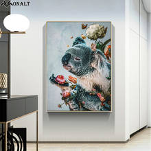 Pintura em tela arte da parede coala animal cartaz nórdico clássico hoom decoração para sala de crianças impressão em tela imagem 2024 - compre barato