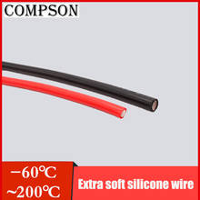 1 Meter Black and 1Meter Red Silicone Wire 6AWG 10AWG 12AWG 14AWG 16AWG 18AWG  Heatproof Soft Silicone Silica Gel Wire Cable 2024 - buy cheap