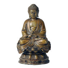 Estátua de buda amitayus, escultura de amitabha em bronze para coleção de decoração 2024 - compre barato