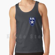 - Rpd Officer tank tops vest 100% Cotton Games Video Games Rpd Raccoon City Raccoon Re2 Leon Kennedy 2024 - buy cheap