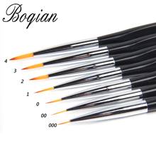BQAN 7/набор УФ-гель для рисования ногтей, кисть для подводки ногтей, акриловая ручка для ногтей, французский лак для ногтей, смешанные цвета, ручка для ногтей, инструменты для самостоятельного маникюра 2024 - купить недорого