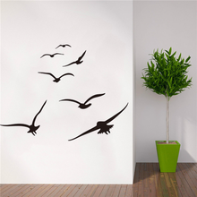 A flock of seabirds Wall Stickers Living room bedroom Home background diy decoration Mural art Decals carved stickers 2024 - buy cheap