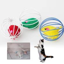 Cat Toys Lovely Ball Mouse Toys For Cats Feather Funny Playing Mice Mouse Toys Pet Animals Plush Toy Funny Cat Stick Feather Toy 2024 - buy cheap