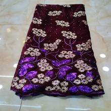 2020 Latest African Velvet Lace Fabric 2020 High Quality Lace Nigerian French Net Lace Fabrics For Wedding Sewing 2024 - buy cheap