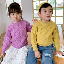 Camisola das crianças 2020 Novos Outono/Inverno Grosso Crianças Camisola de Malha Pullover Para Meninos Meninas BB001 2024 - compre barato