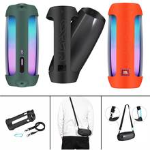 2020 Newest Explosion-proof Silicone Case Cover With Strap Carabiner for JBL Pulse 4 Bluetooth Speaker 2024 - buy cheap