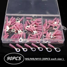 90PCS M6/8/10 Heat Shrink Ring Wire Connectors Insulated Waterproof Electrical Crimp Terminals 2024 - buy cheap