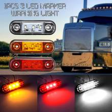 Luz LED de advertencia para camión, remolque, Camper, RV, impermeable, lámpara roja para camioneta, 3 LED, DC10-30V, nuevo 2024 - compra barato