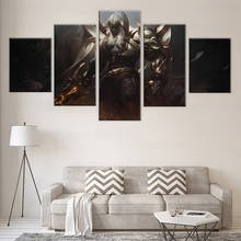 LoL Golden Aatrox Home Decorative Canvas Paintings 5 Pcs Pictures Wall Art Prints Modular Poster For Living Room 2024 - buy cheap