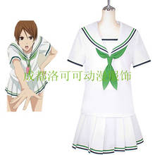 Anime kiseki no sedai Cosplay Aida Riko School uniform sailor suit Cos Halloween Party Costume Full set Top + skirt + bow tie 2024 - buy cheap