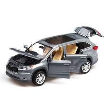 (В штучной упаковке) Highlander модель для симуляции автомобиля 1:32 звук и свет тяните назад автомобиль 2024 - купить недорого