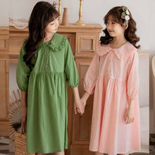 Vestidos de princesa para niña, vestido elegante de primavera y verano, color verde y rosa, 6, 8, 10, 12, 14 y 16 años, 2021 2024 - compra barato