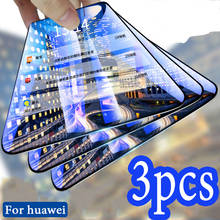 Película protetora de vidro temperado para telefones huawei., protetor de tela para os modelos p20 mate 10, 20 lite pro, mate 9. 3 peças. 2024 - compre barato