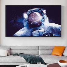 Carteles de galaxia, estrellas, astronautas, planetas, agujeros en el espacio y pinturas divertidas en lienzo, astronauta relajante para decoración de la sala de estar 2024 - compra barato