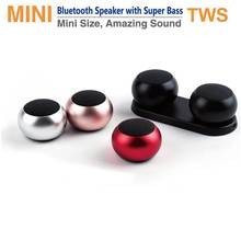 Minialtavoz Bluetooth portátil TWS, Subwoofer estéreo inalámbrico, con manos libres y micrófono, recargable por USB 2024 - compra barato