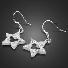 New 100% 925 Sterling Silver Cute Mickey Star Earrings For Girls Personality Drop Animal Earrings Charm Women Fine Jewelry 2024 - buy cheap