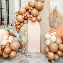 Baby Shower Birthday Party Latex Cocoa Balloons Garland Cream Peach Brown Nude Balloon Arch Wedding Decoration Engagement Decor 2024 - buy cheap