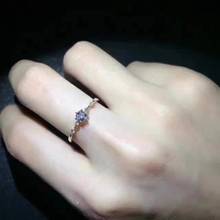 Anillo de tanzanita Natural y Real, anillo de lujo, GEMA de Plata de Ley 925, joyería fina 2024 - compra barato