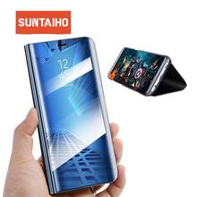 Умный зеркальный чехол для Samsung Galaxy S10 Note 10 A30 A40 A70 A50 S8 S9Plus S7Edge A5 J5 2017 A6 A7 A8 J4Plus J62018 A10 A20 A20e 2024 - купить недорого